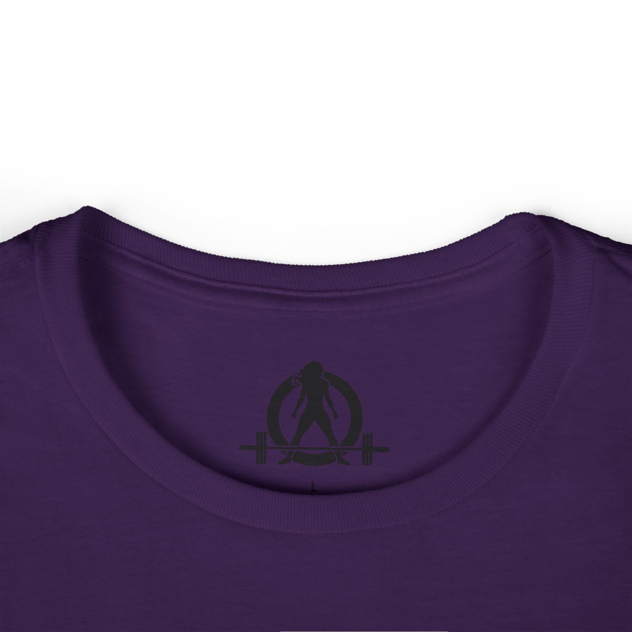 Lift Heavy Run Fast - Women's Softstyle Tee - Black Front & Back Logo