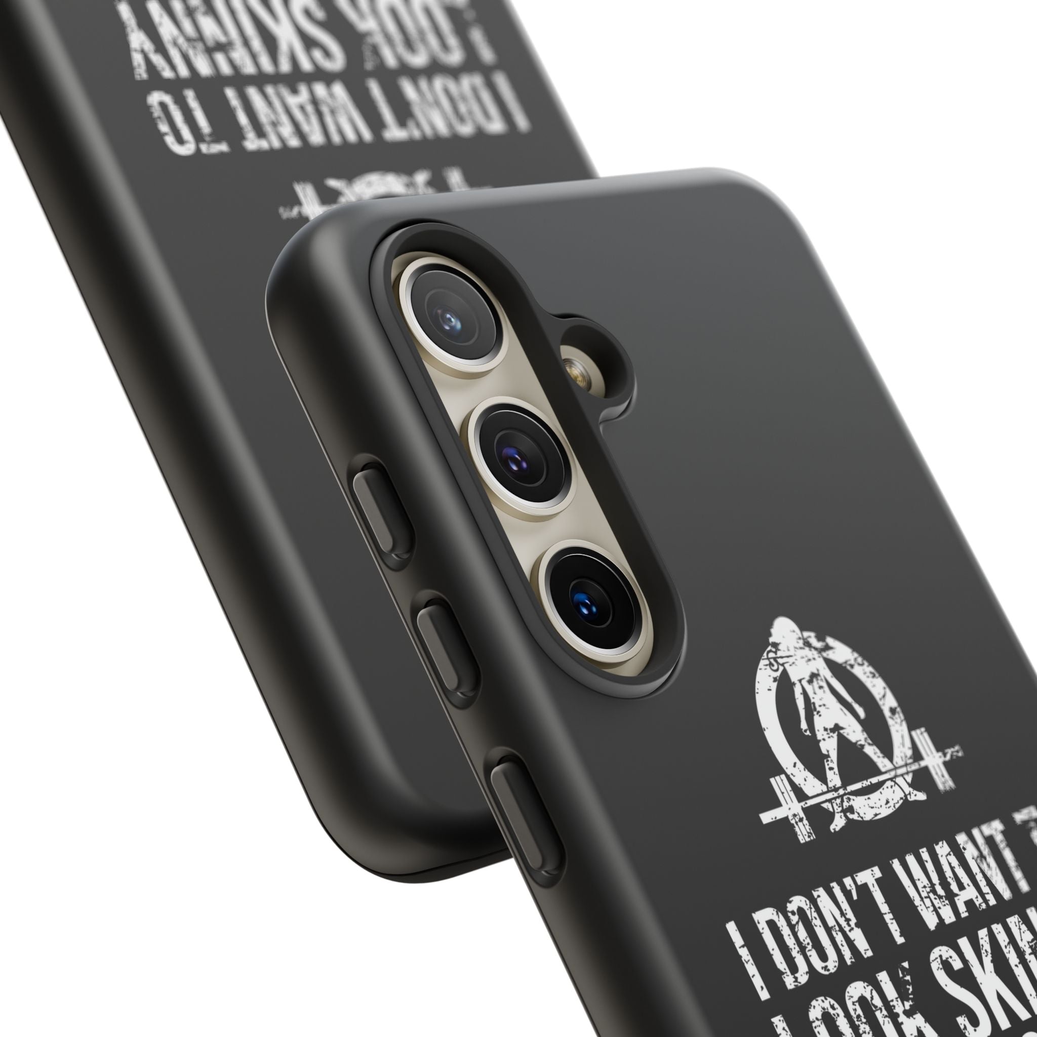 Tough Cases - I Don't Want To Look Skinny I Want To Look Like I Can Kick Your Ass - WWLW Logo
