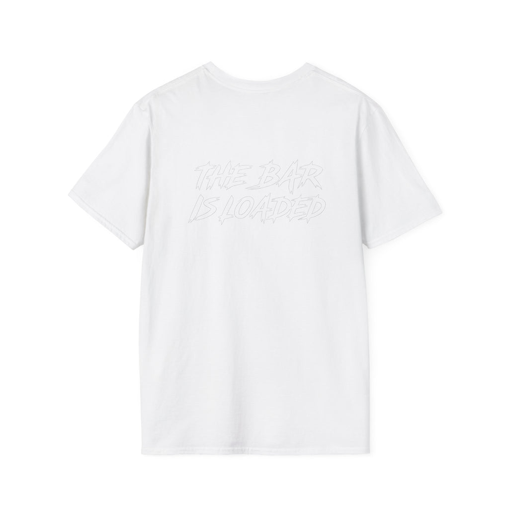 The Bar Is Loaded - Unisex Softstyle T-Shirt - Color Distressed Logo