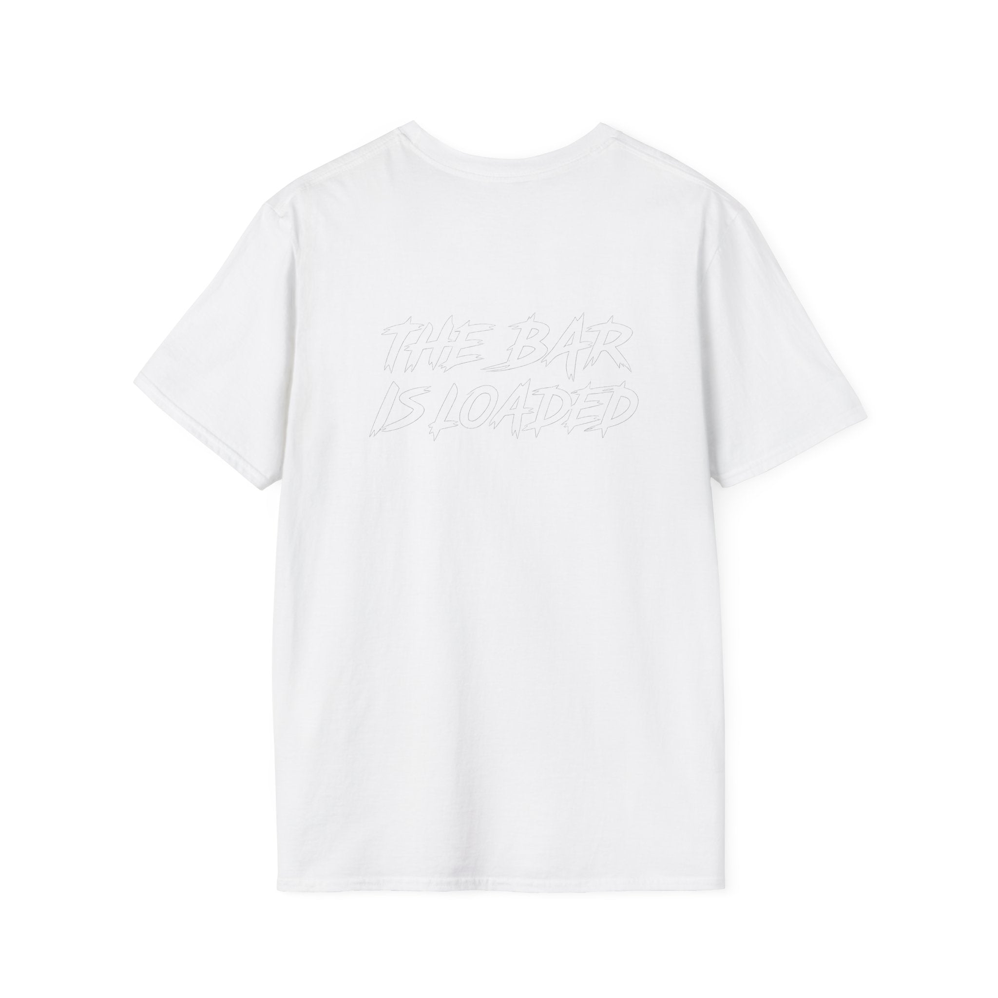 The Bar Is Loaded - Unisex Softstyle T-Shirt - Color Distressed Logo