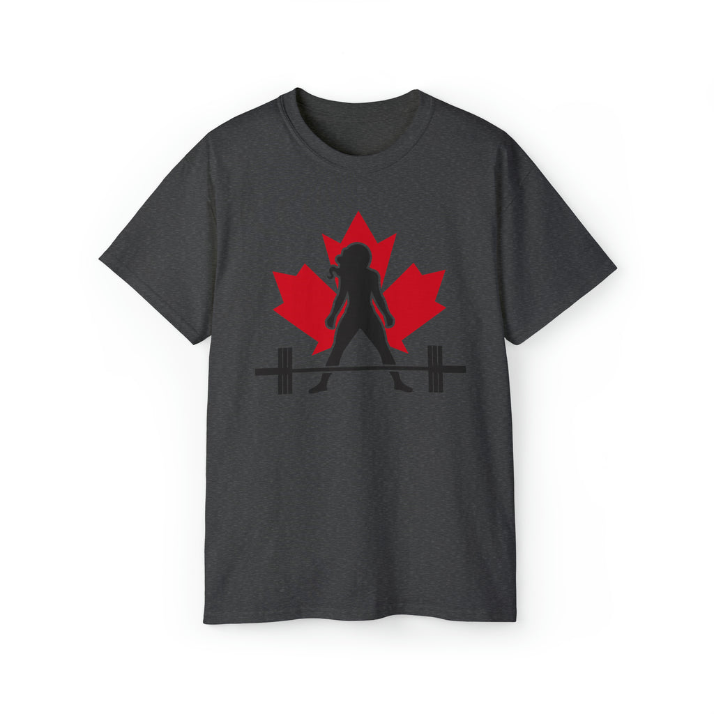 Unisex Ultra Cotton Tee - Canada Logo Light - Plain Back