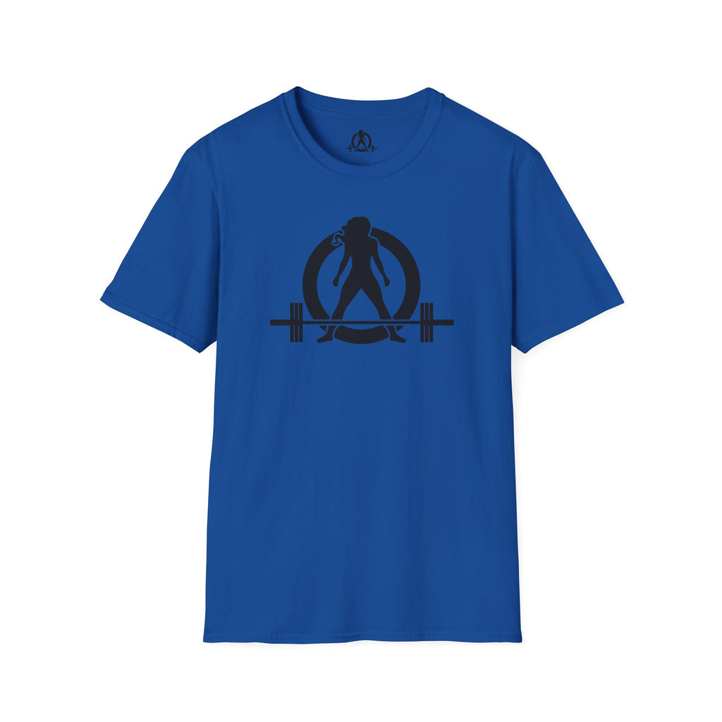 Goal Weight Strong AF - Unisex Softstyle T-Shirt - Black Print on Front & Back