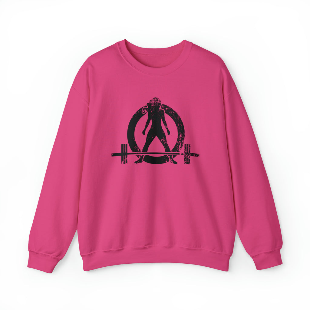 Distressed Logo - Unisex Heavy Blend™ Crewneck Sweatshirt - Black Logo