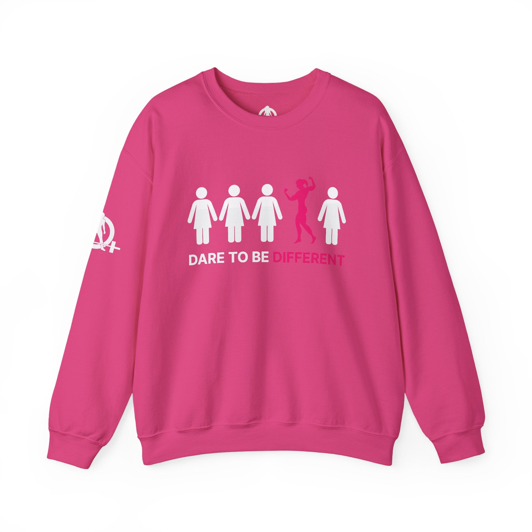 Dare To Be Different - Flex - Unisex Heavy Blend™ Crewneck Sweatshirt - Front  Logo