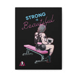 Strong is Beautiful Cartoon - Motivational Wall Art - Canvas