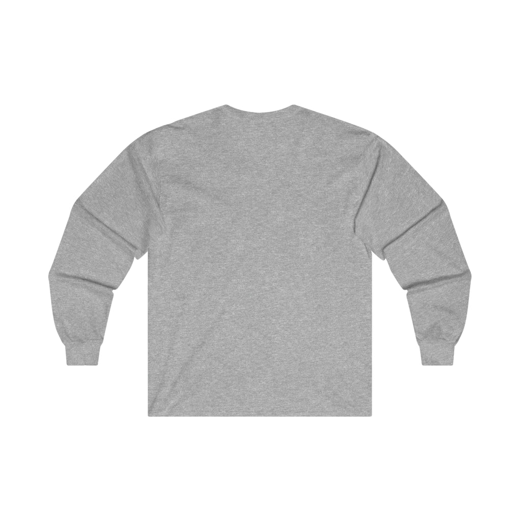 Distressed - Ultra Cotton Long Sleeve Tee - Black Logo