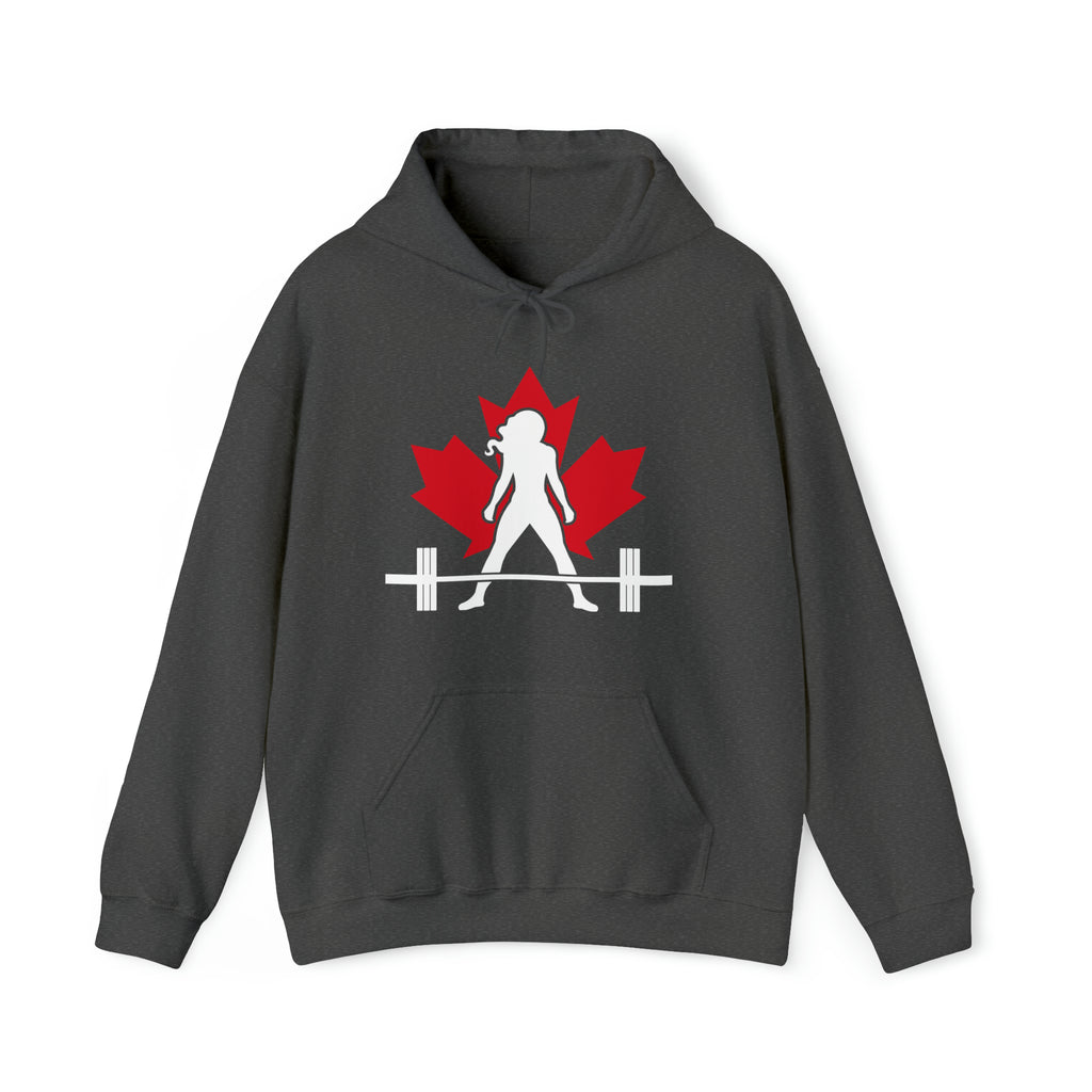 Unisex Heavy Blend Hooded Sweatshirt - Canada Dark Logo - Plain Back