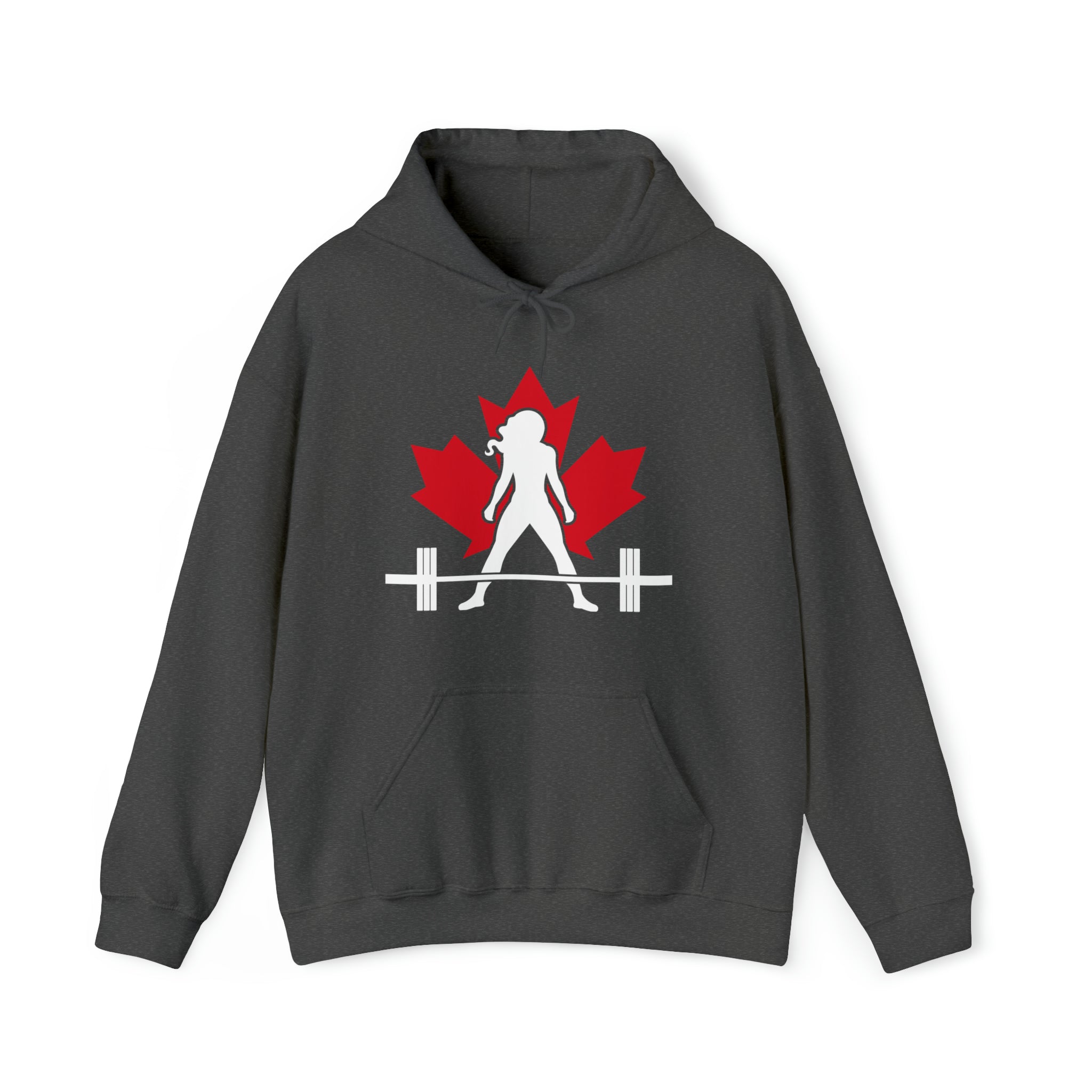 Unisex Heavy Blend Hooded Sweatshirt - Canada Dark Logo - Plain Back