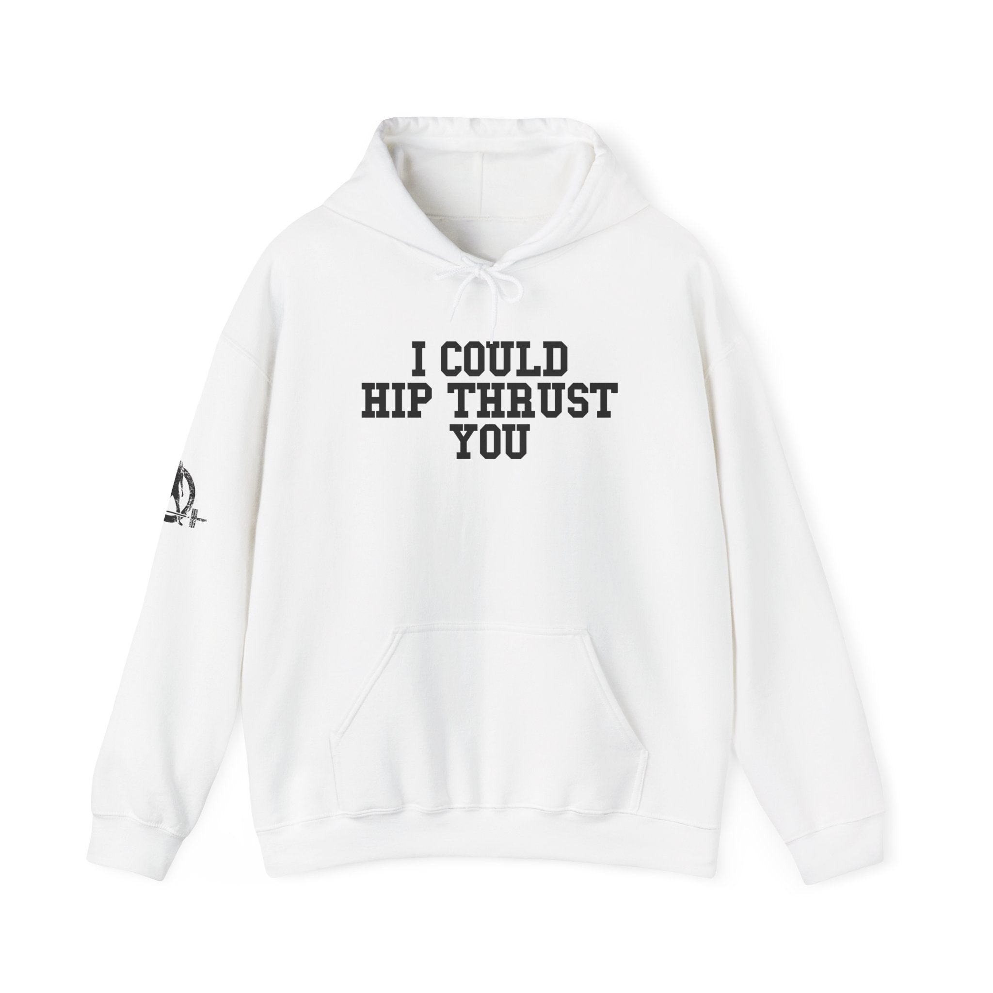 I Could Hip Thrust You – Black Logo Hoodie 🍑🔥