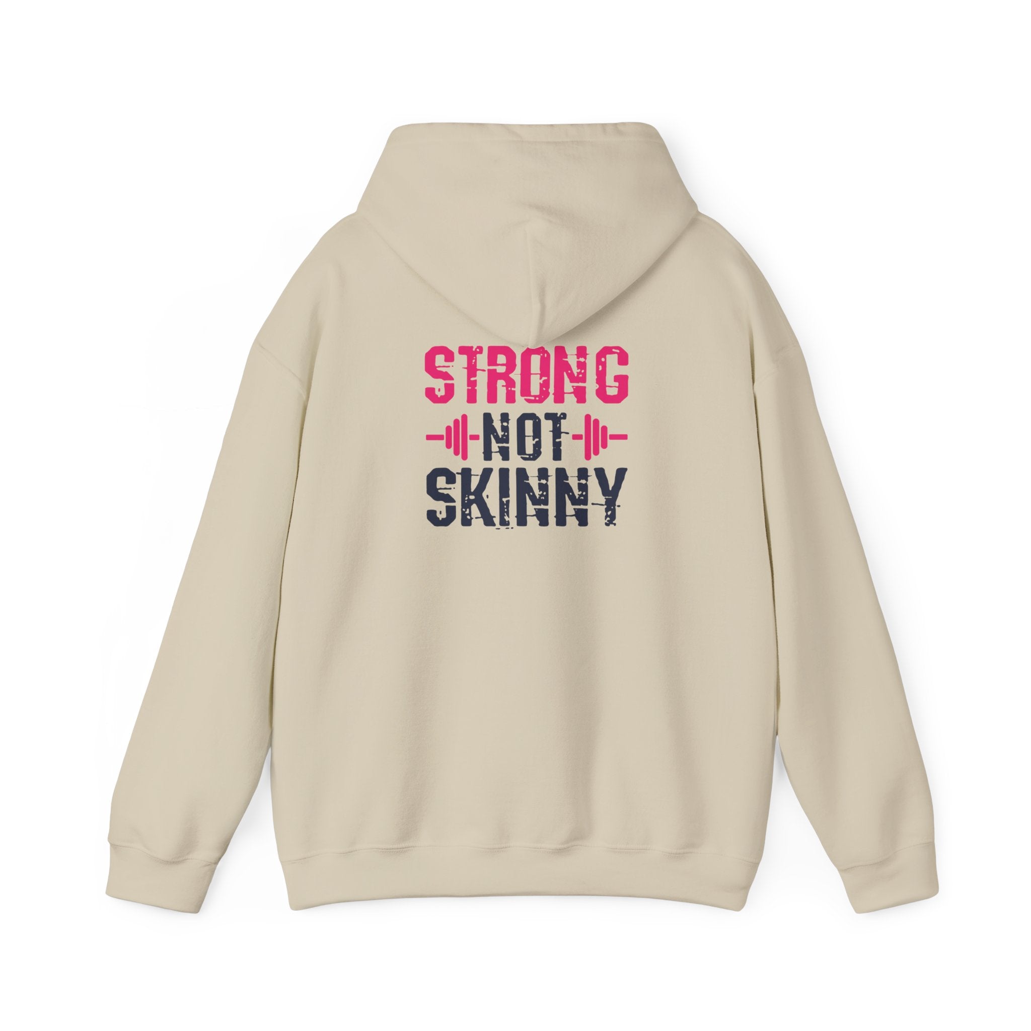 Strong Not Skinny – Unisex Heavy Blend™ Hooded Sweatshirt (Color Distressed Logo)