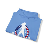 USA Logo - Unisex Heavy Blend Hooded Sweatshirt - USA Logo Dark - Plain Back