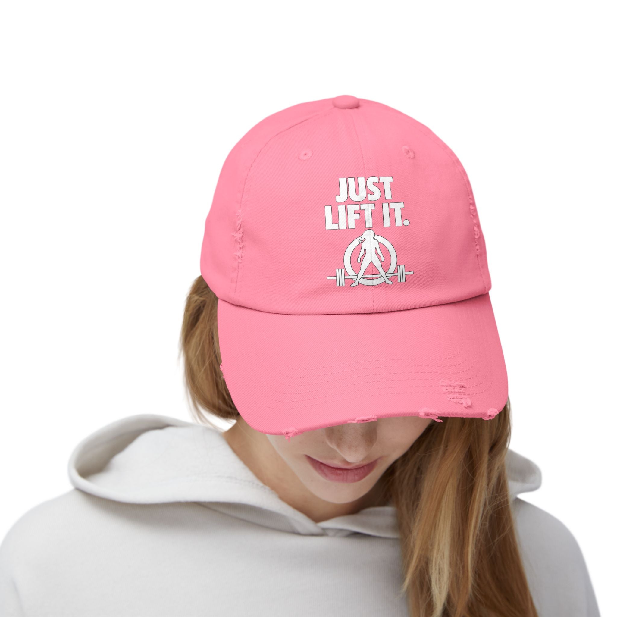 Just Lift It - Unisex Distressed Cap