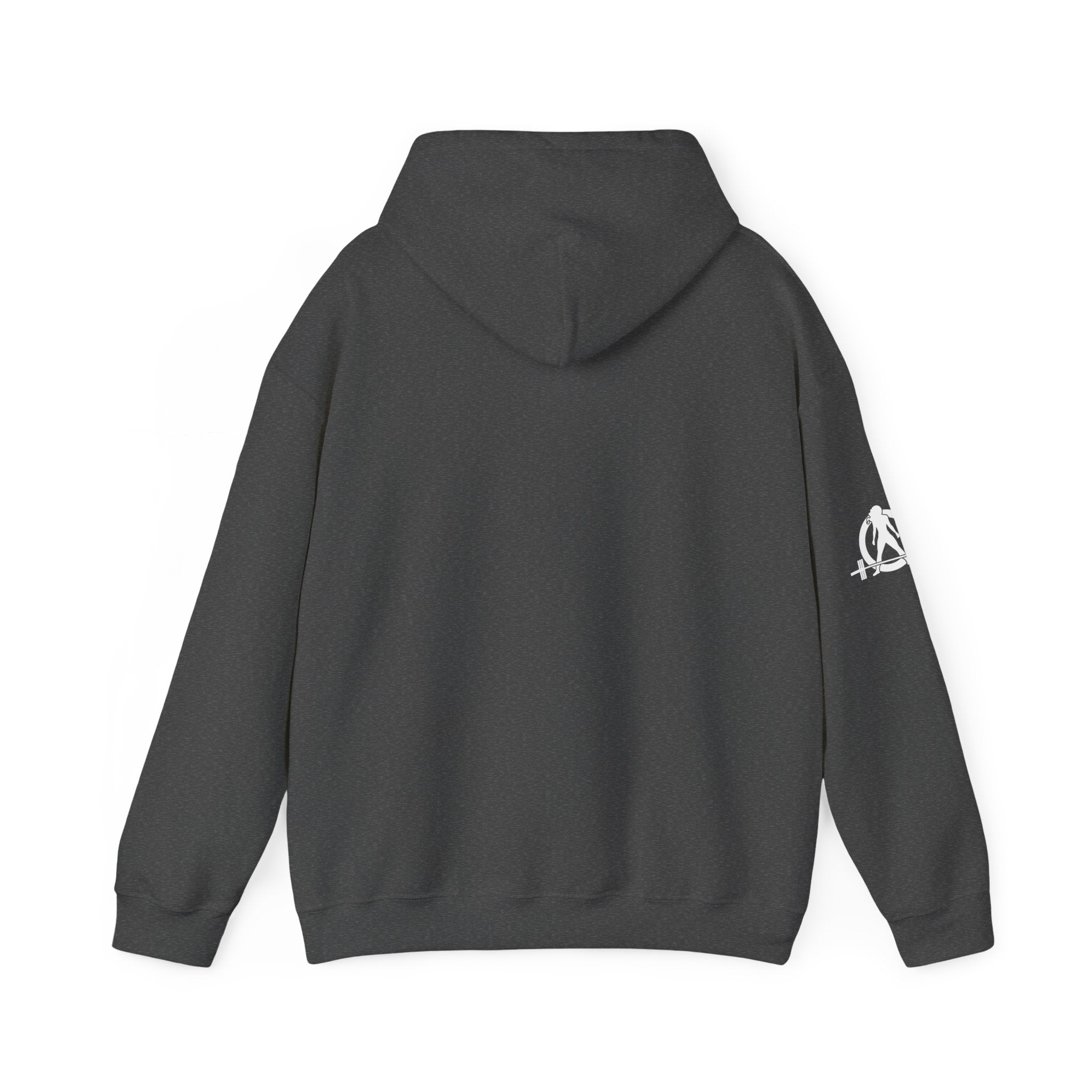 USA Barbell - Unisex Heavy Blend Hooded Sweatshirt  - Front White Logo