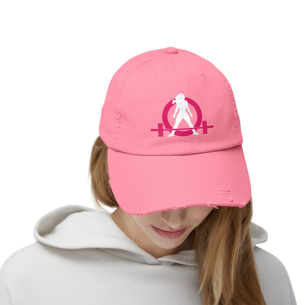 Unisex Distressed Cap - Classic Color Logo