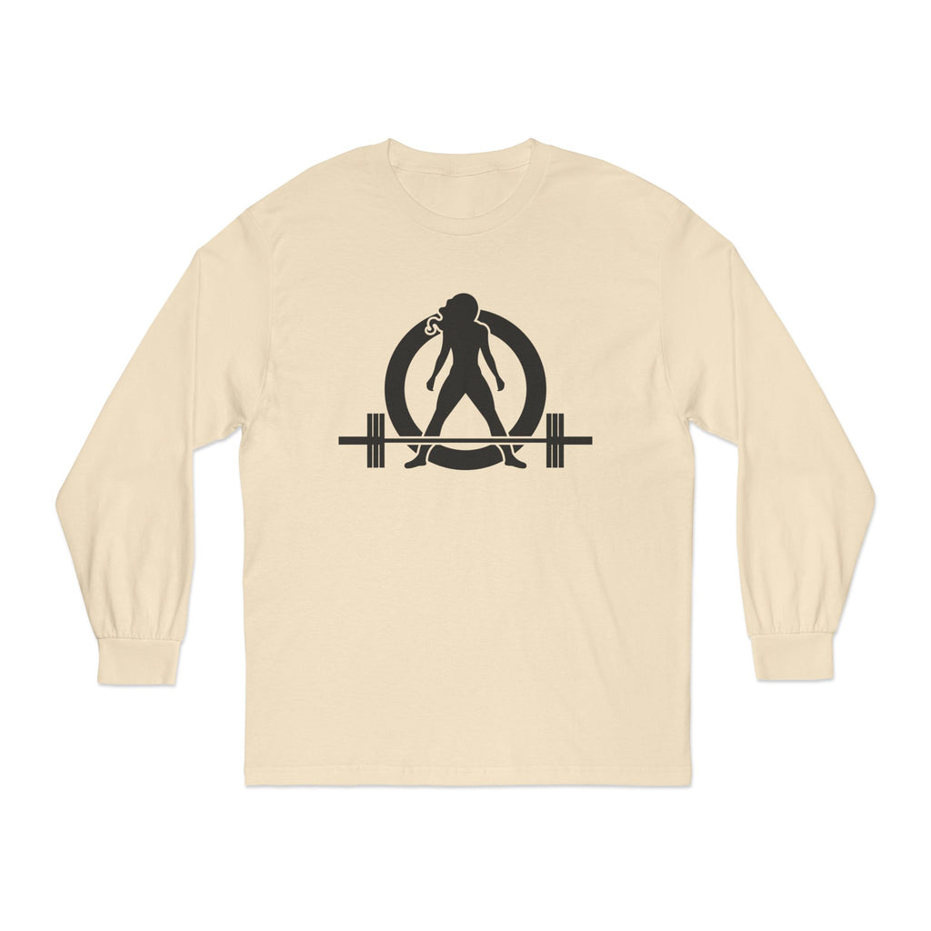 Goal Weight Strong AF - Unisex Classic Long Sleeve T-Shirt - Black Print on Front & Back