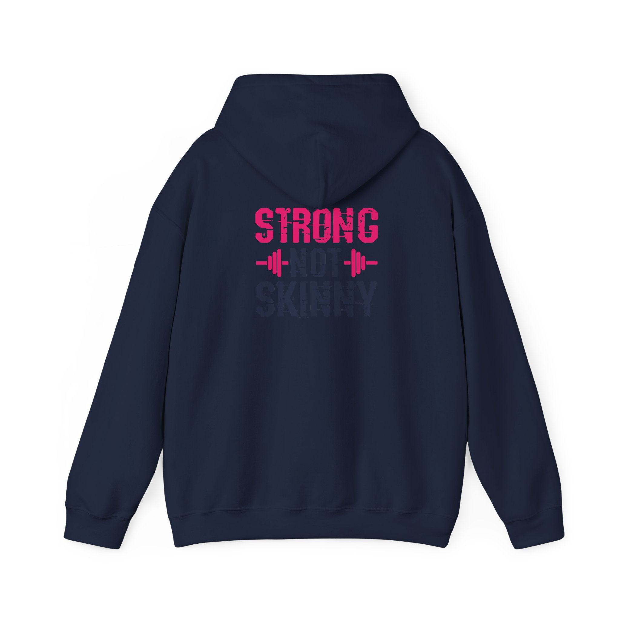 Strong Not Skinny – Unisex Heavy Blend™ Hooded Sweatshirt (Color Distressed Logo)