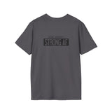 Goal Weight Strong AF - Unisex Softstyle T-Shirt - Black Print on Front & Back