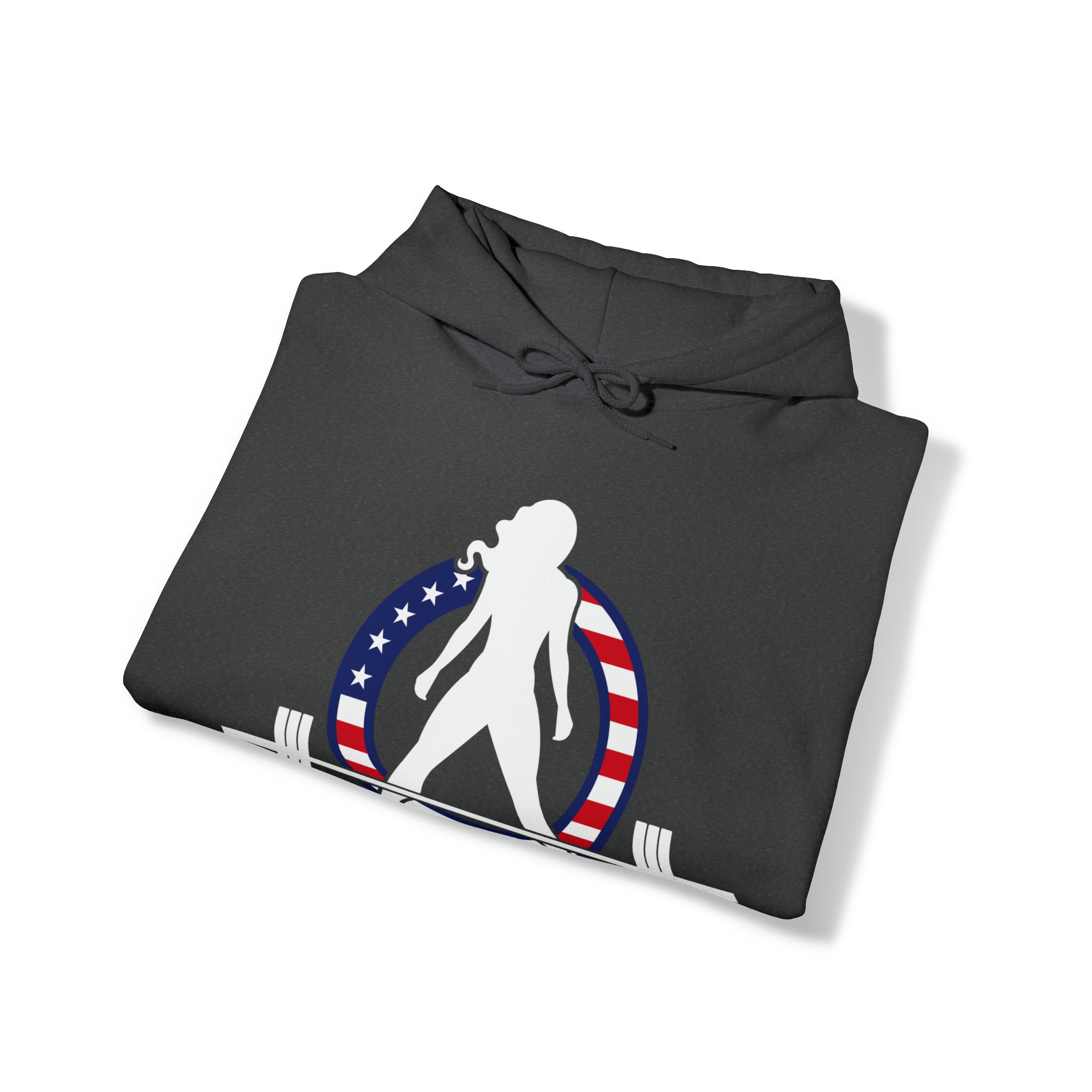 USA Logo - Unisex Heavy Blend Hooded Sweatshirt - USA Logo Dark - Plain Back