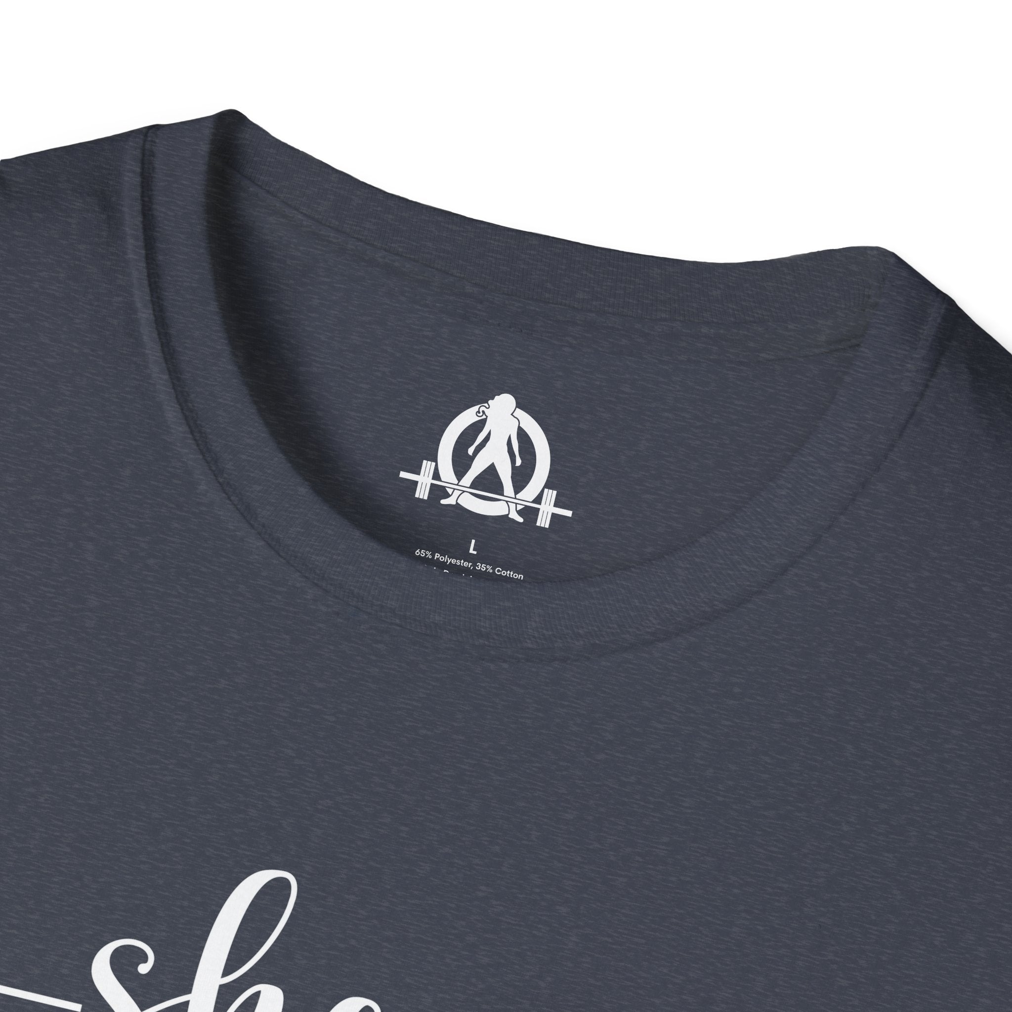 She Is STRONG - Unisex Softstyle T-Shirt - Front White Print