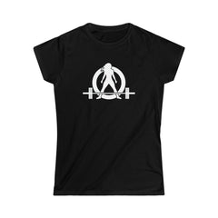 45 + 45 = 135 V1 - Women's Softstyle Tee - White Logo on Front & Back