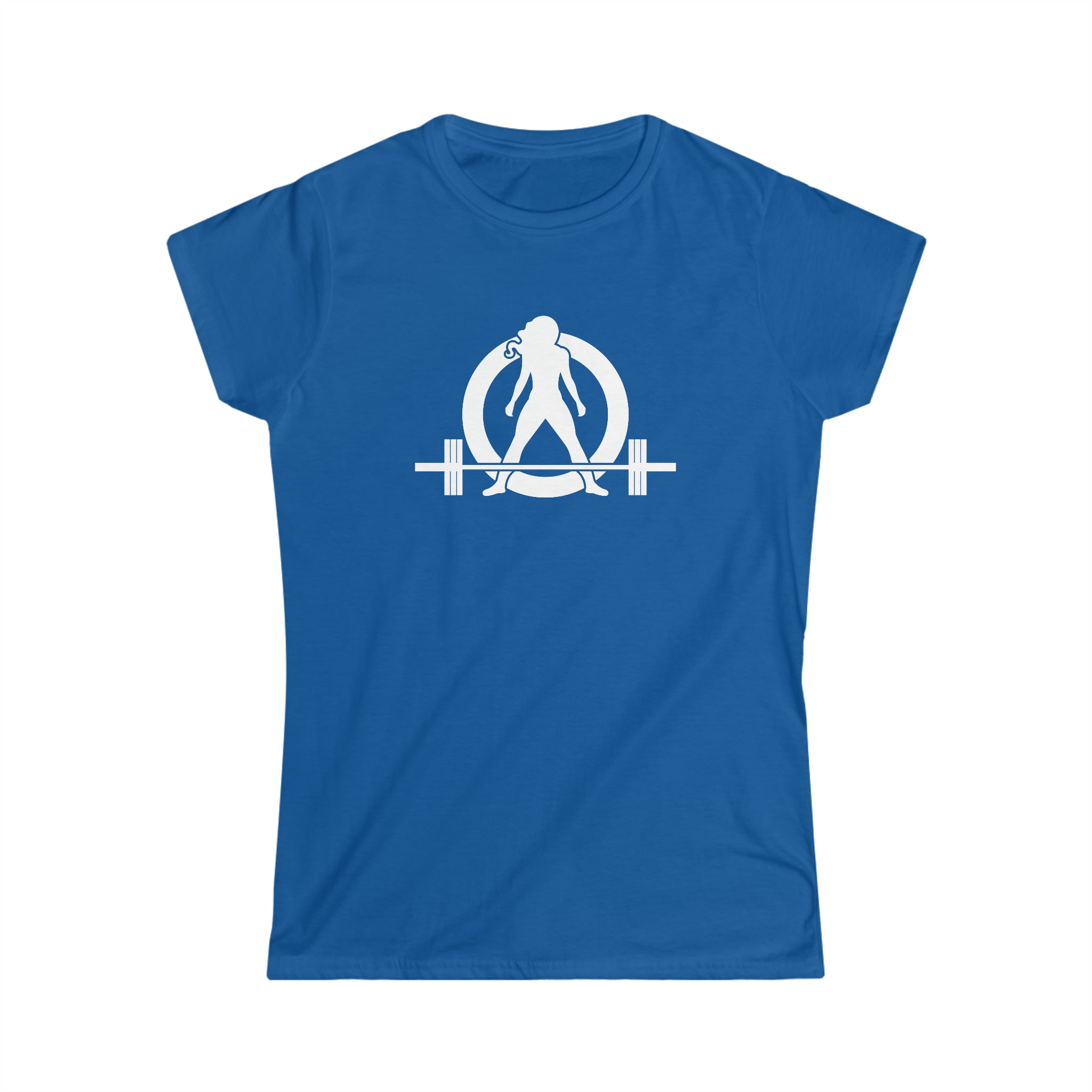 45 + 45 = 135 V1 - Women's Softstyle Tee - White Logo on Front & Back
