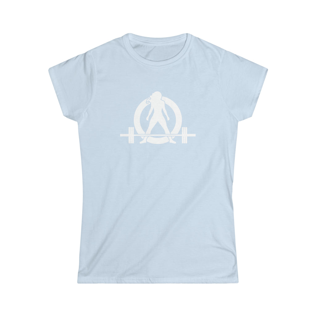 45 + 45 = 135 V1 - Women's Softstyle Tee - White Logo on Front & Back
