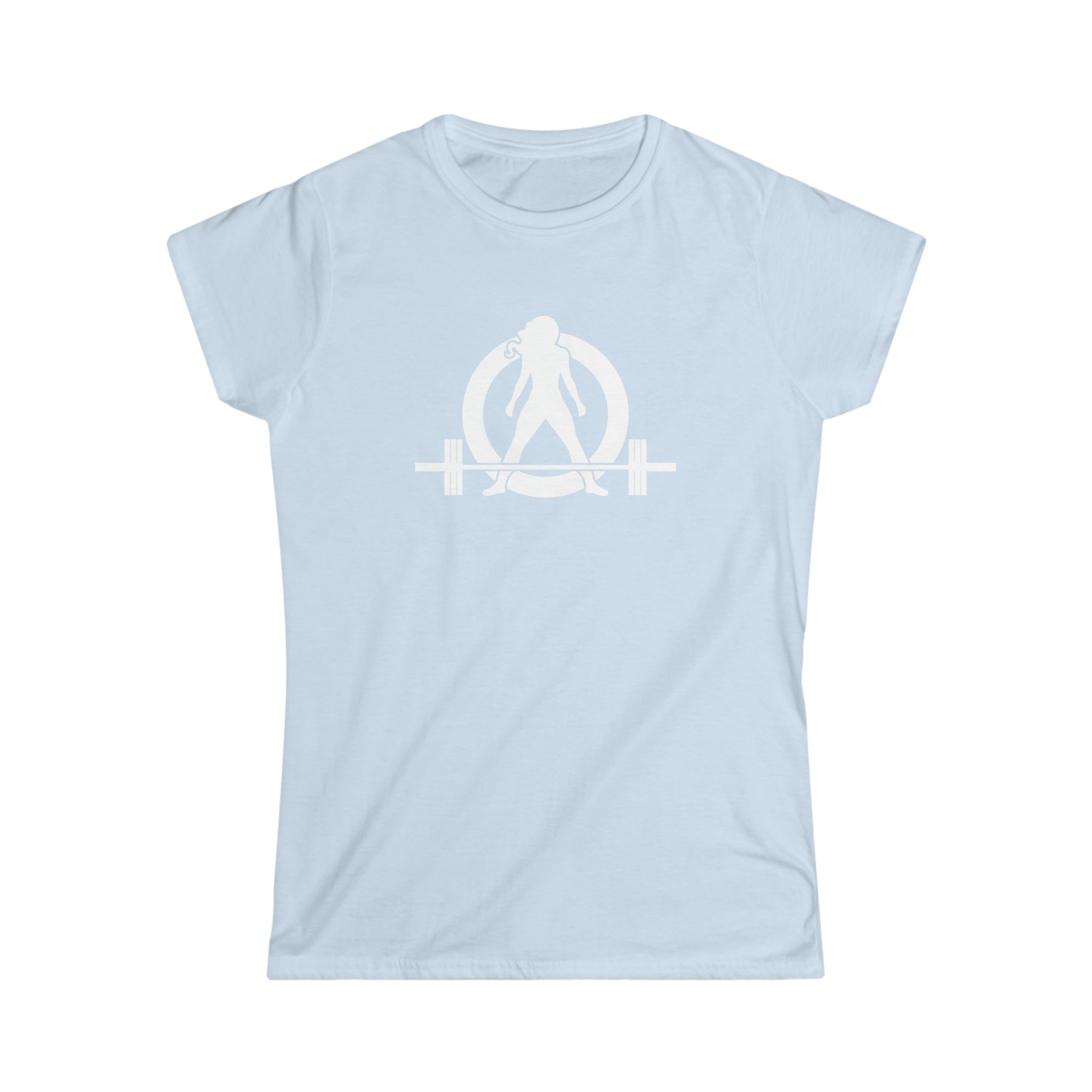 45 + 45 = 135 V1 - Women's Softstyle Tee - White Logo on Front & Back