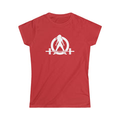 45 + 45 = 135 V1 - Women's Softstyle Tee - White Logo on Front & Back