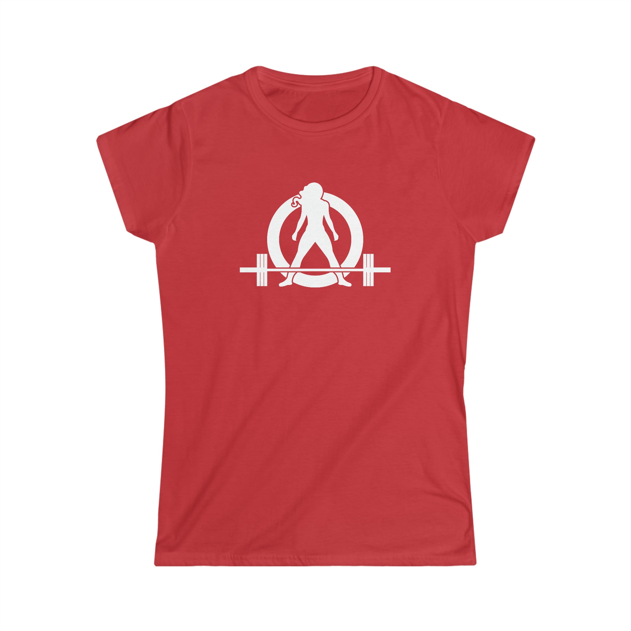 45 + 45 = 135 V1 - Women's Softstyle Tee - White Logo on Front & Back
