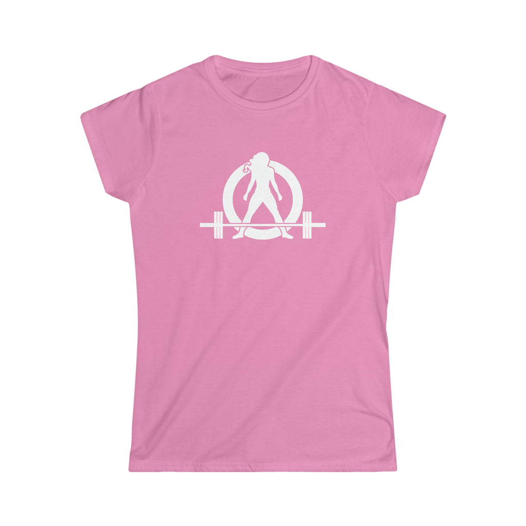 45 + 45 = 135 V1 - Women's Softstyle Tee - White Logo on Front & Back