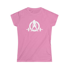 45 + 45 = 135 V1 - Women's Softstyle Tee - White Logo on Front & Back