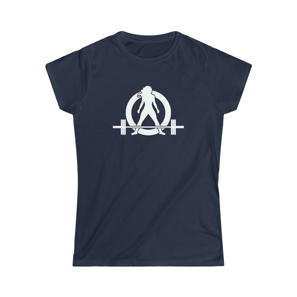 45 + 45 = 135 V1 - Women's Softstyle Tee - White Logo on Front & Back