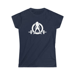 45 + 45 = 135 V1 - Women's Softstyle Tee - White Logo on Front & Back