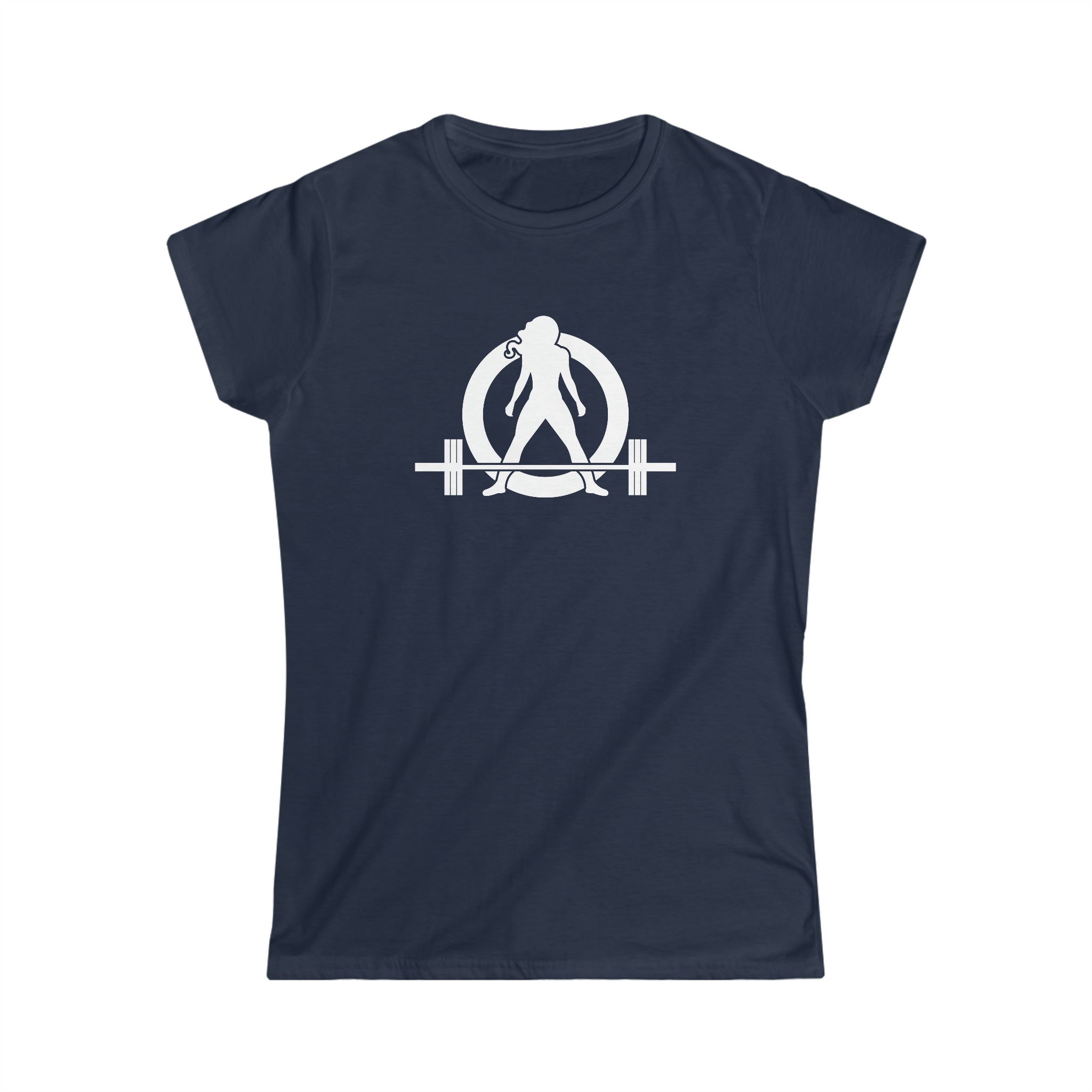 45 + 45 = 135 V1 - Women's Softstyle Tee - White Logo on Front & Back