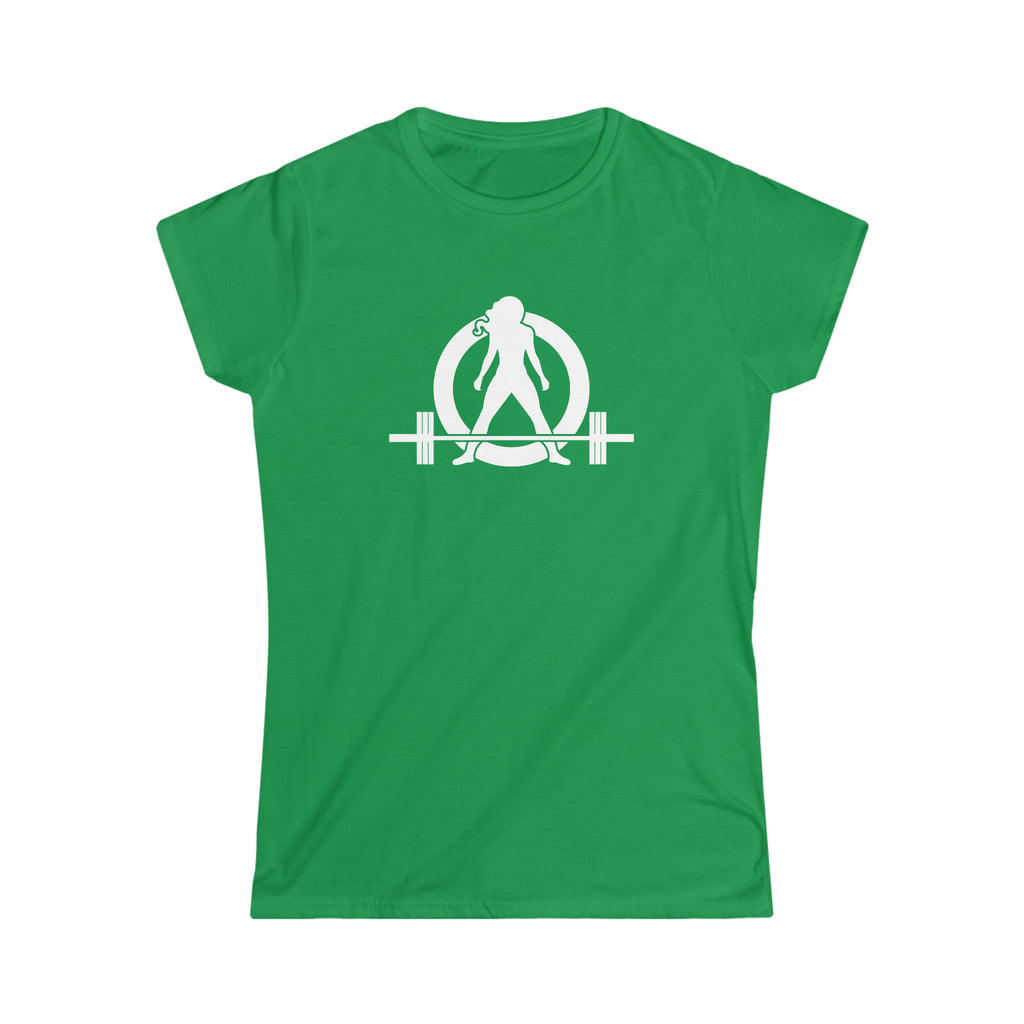45 + 45 = 135 V1 - Women's Softstyle Tee - White Logo on Front & Back