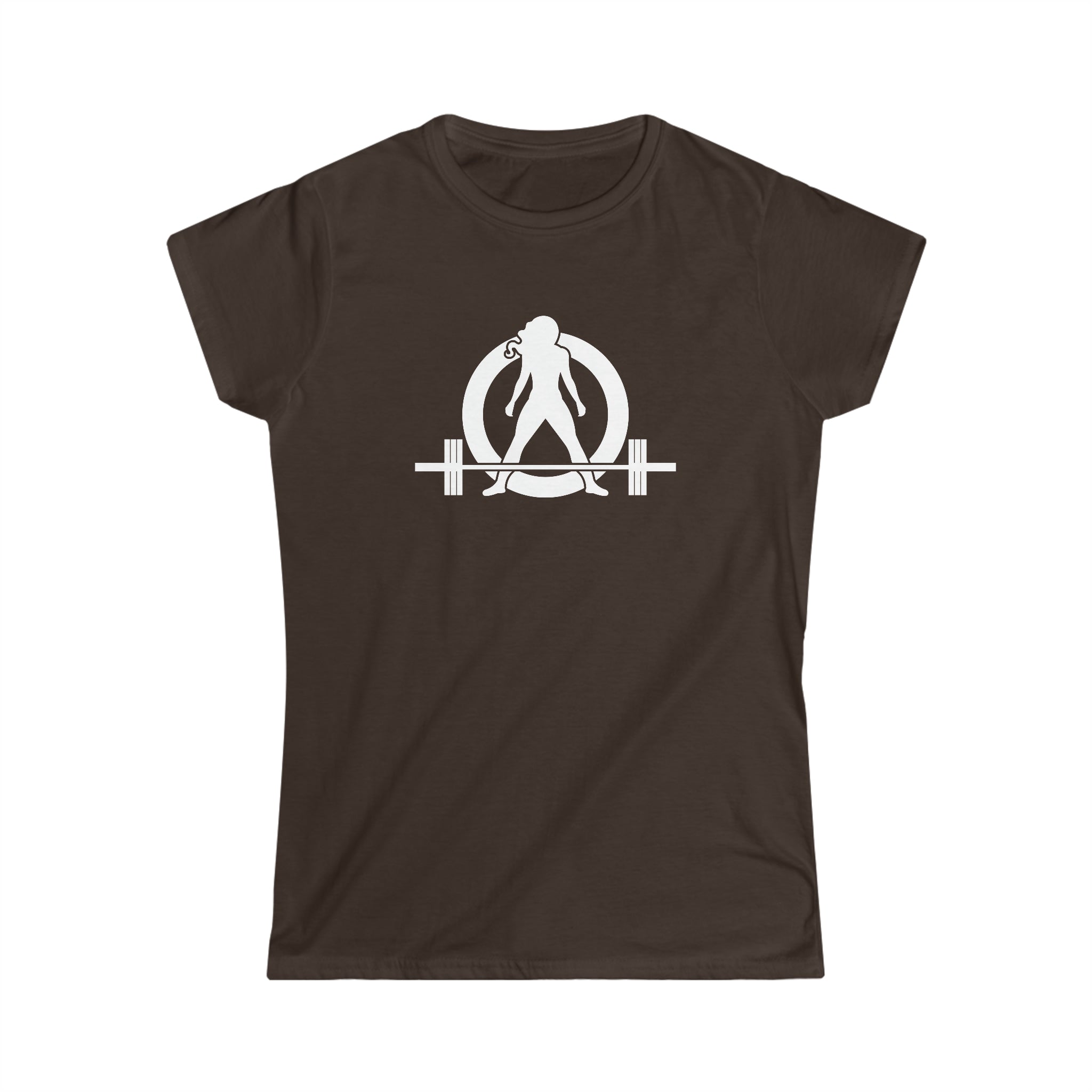 45 + 45 = 135 V1 - Women's Softstyle Tee - White Logo on Front & Back