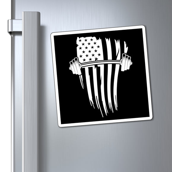 USA Barbell - Magnets - White Logo