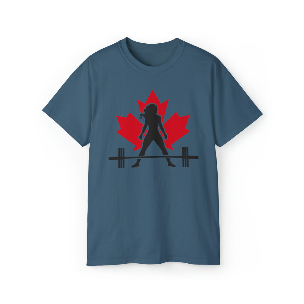 Unisex Ultra Cotton Tee - Canada Logo Light - Plain Back