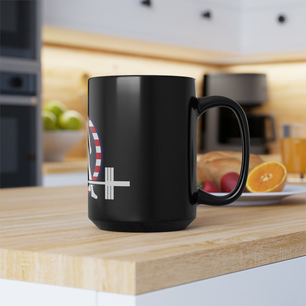 Black Mug, 15oz - USA Dark Logo