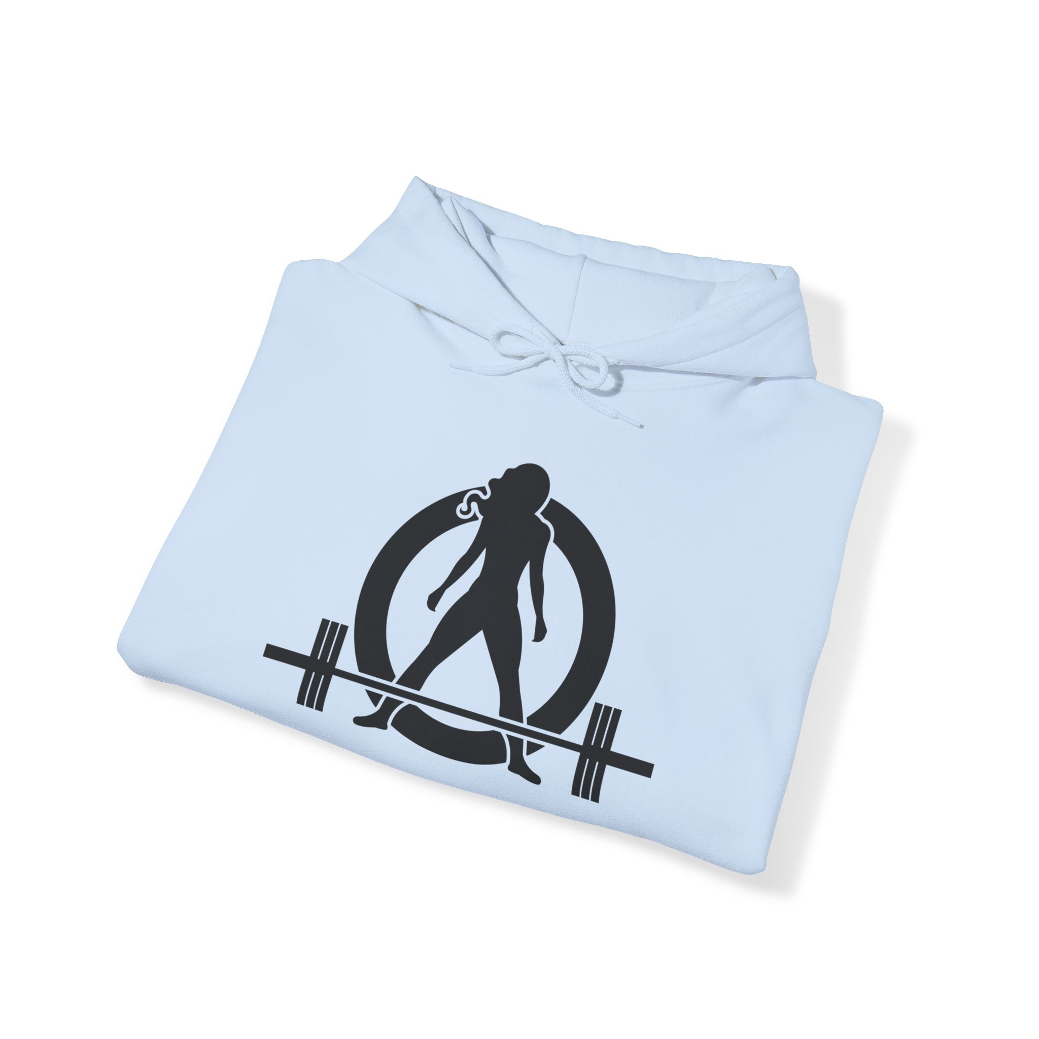 Kick Your Ass - Unisex Heavy Blend Hooded Sweatshirt  - Classic White Logo Front & Back