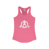 Strong Is Beautiful - Women's Ideal Racerback Tank - Distressed White Logo - (BEST SELLER)