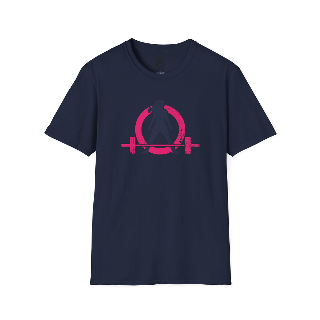 Unisex Softstyle T-Shirt - Inverted Color Distressed Logo - Plain Back (BEST SELLER)