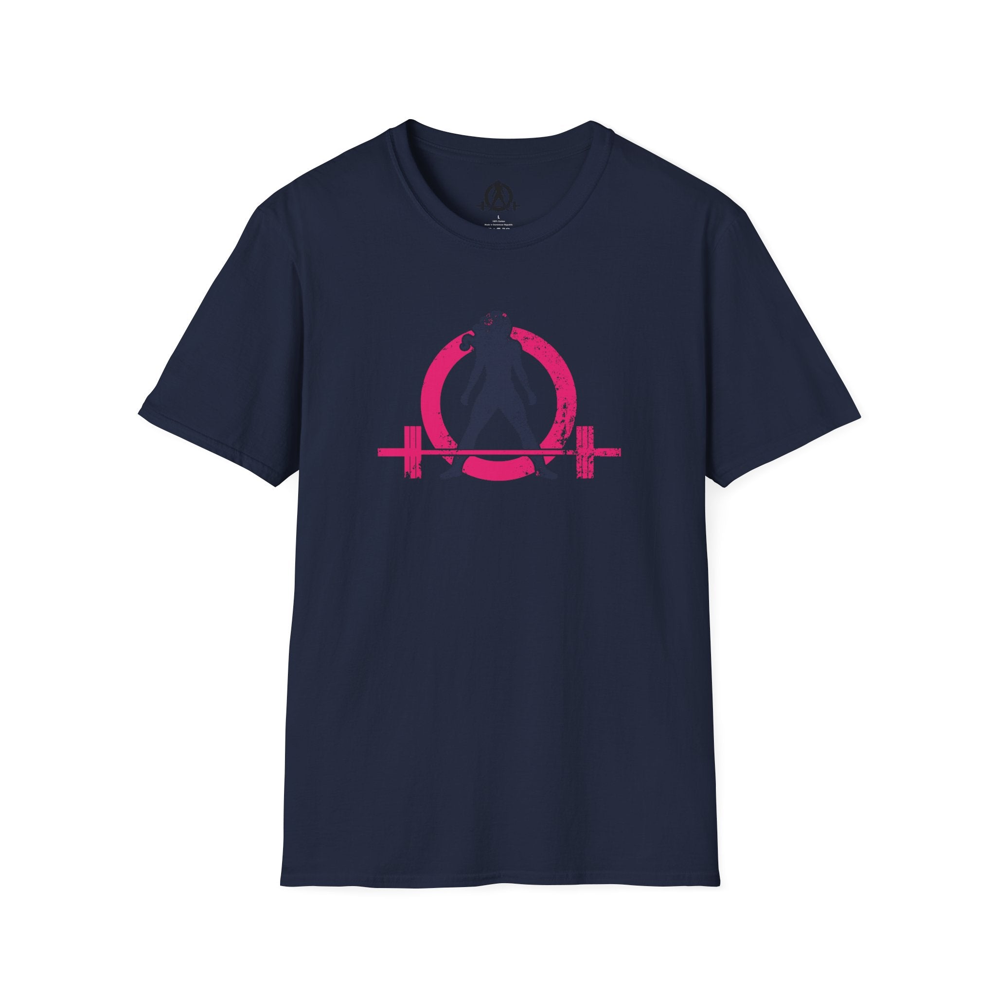 Unisex Softstyle T-Shirt - Inverted Color Distressed Logo - Plain Back (BEST SELLER)
