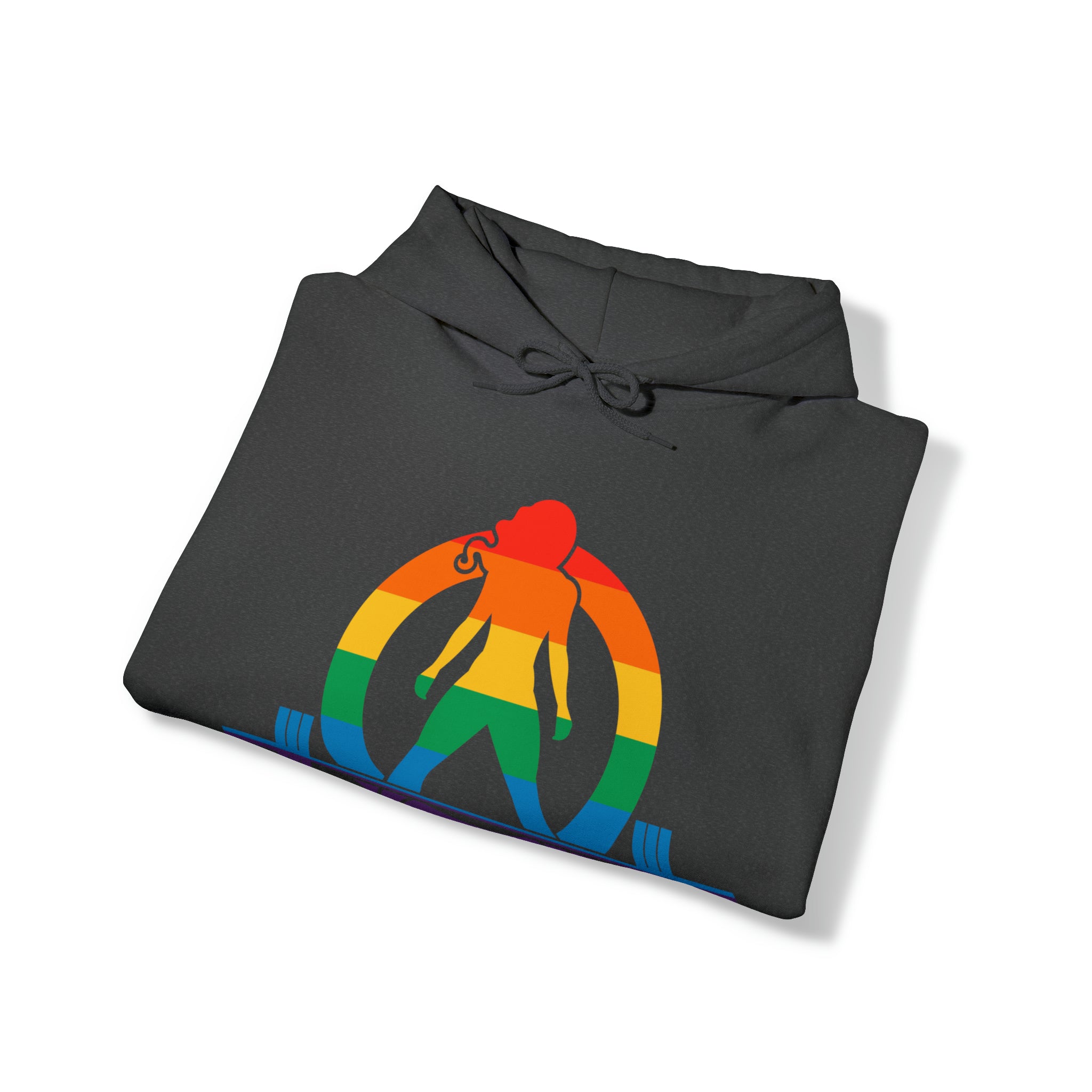 Pride Color Logo - Strong Is Beautiful - Unisex Heavy Blend Hooded Sweatshirt