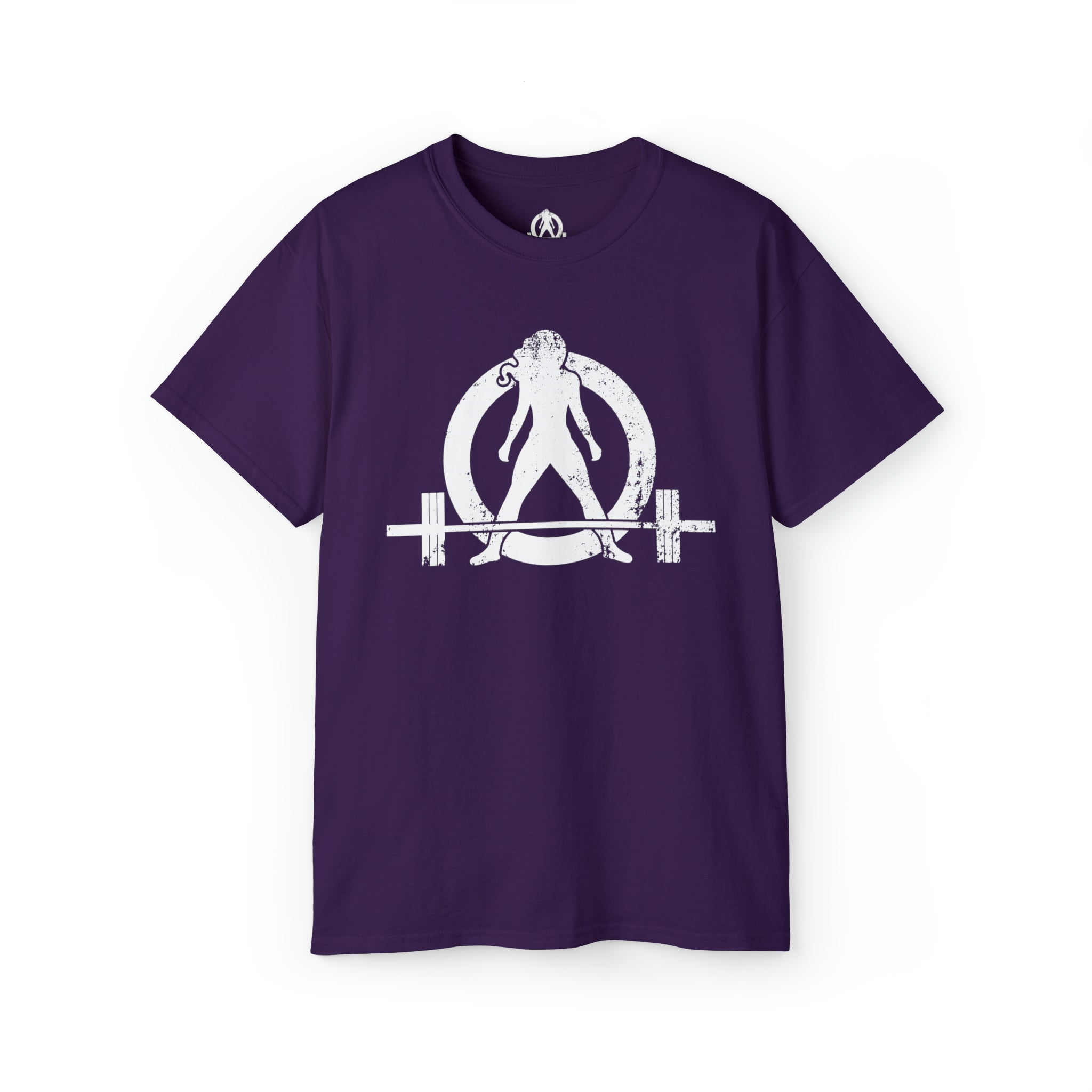 Strong Not Skinny - Unisex Ultra Cotton Tee - White Distressed Logo