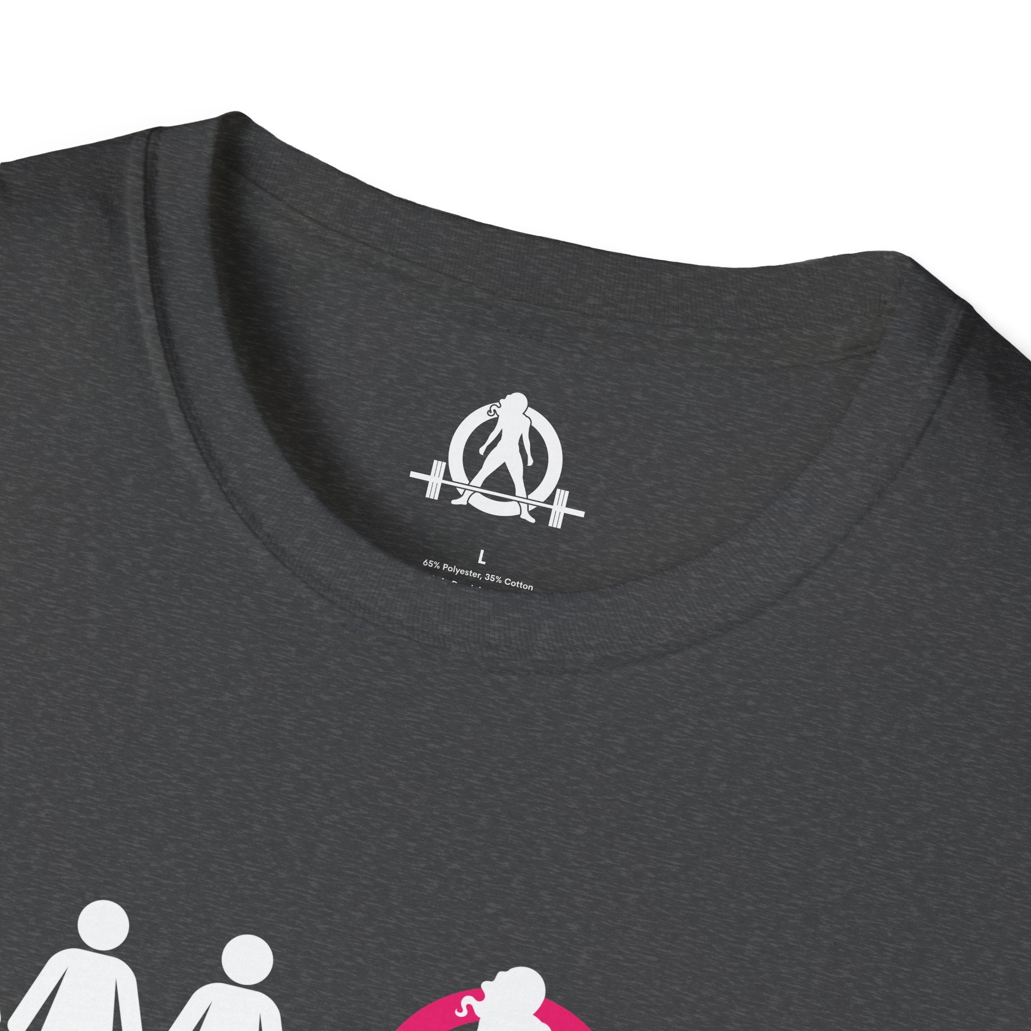 Dare To Be Different - Deadlift - Unisex Softstyle T-Shirt - White Logo Front