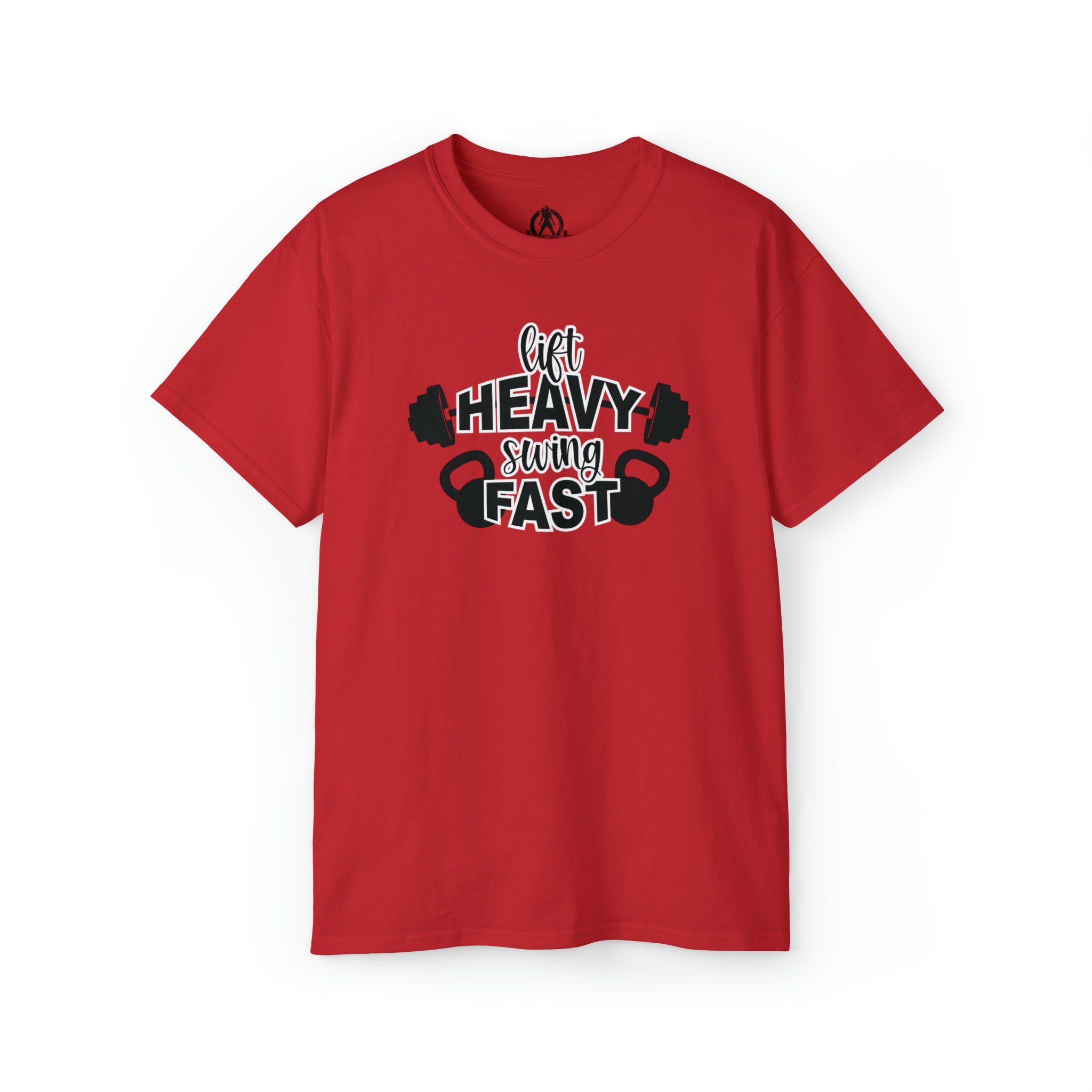 Lift Heavy Swing Fast - Unisex Ultra Cotton Tee - Black Logo