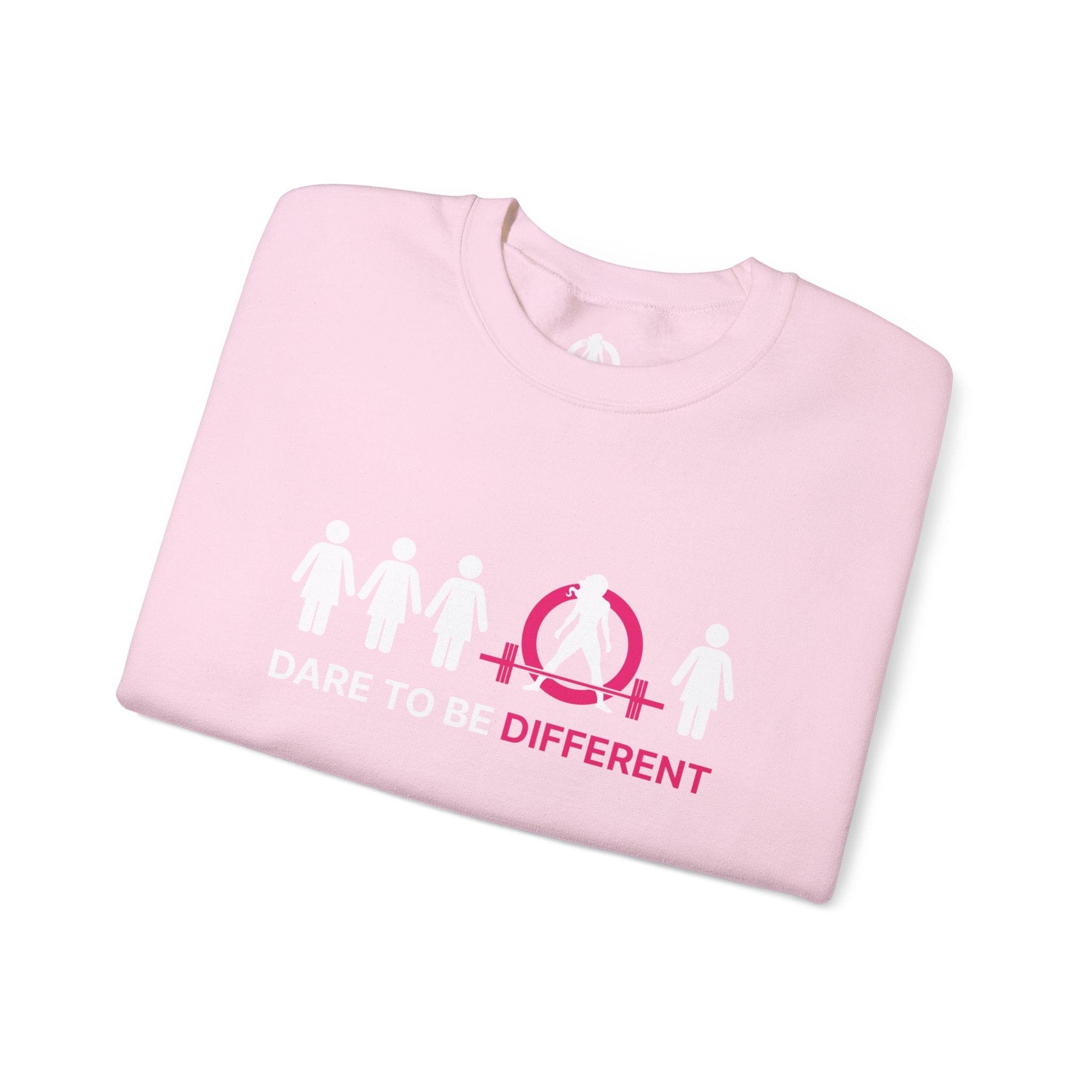Dare To Be Different - Deadlift - Unisex Heavy Blend™ Crewneck Sweatshirt - Front  Logo