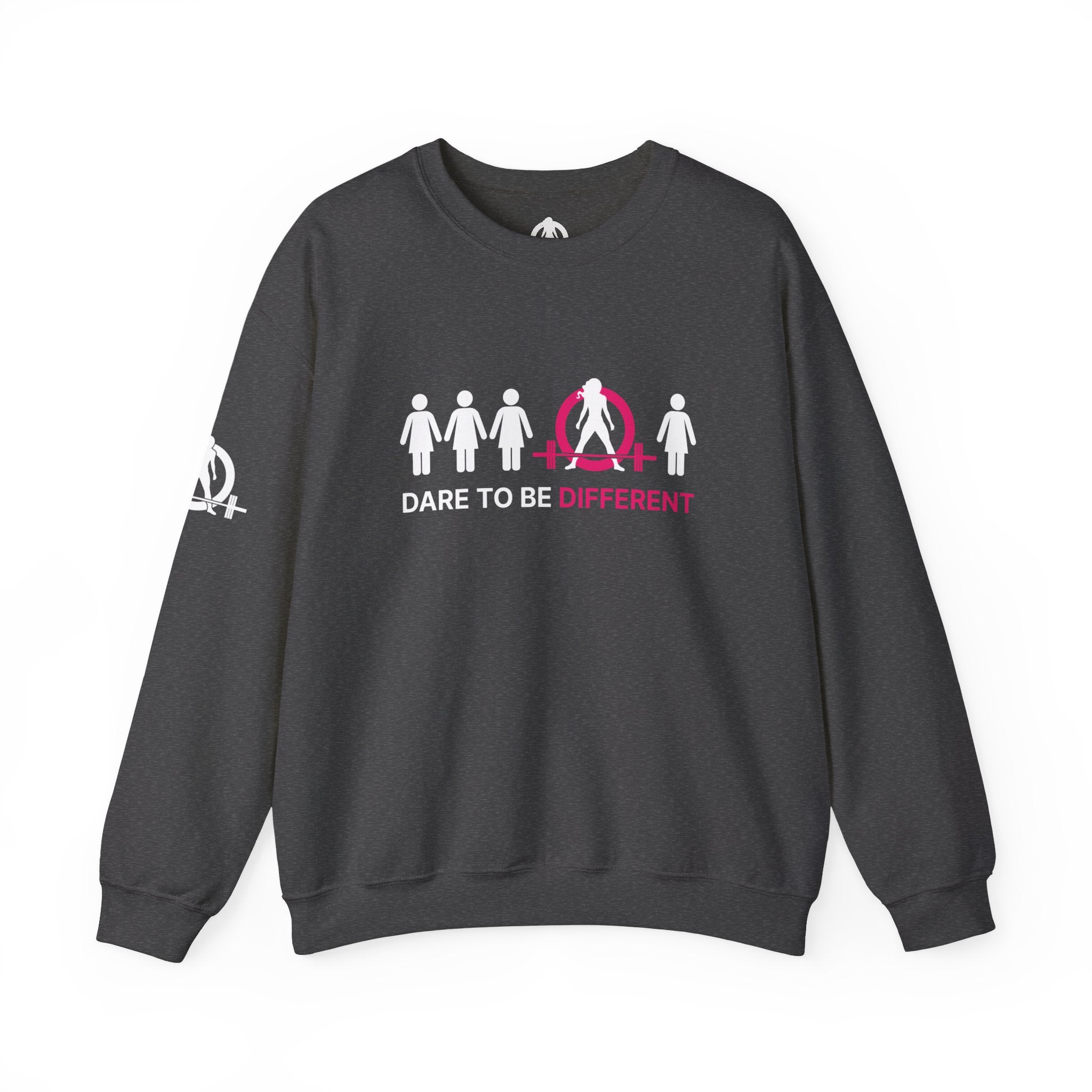 Dare To Be Different - Deadlift - Unisex Heavy Blend™ Crewneck Sweatshirt - Front  Logo