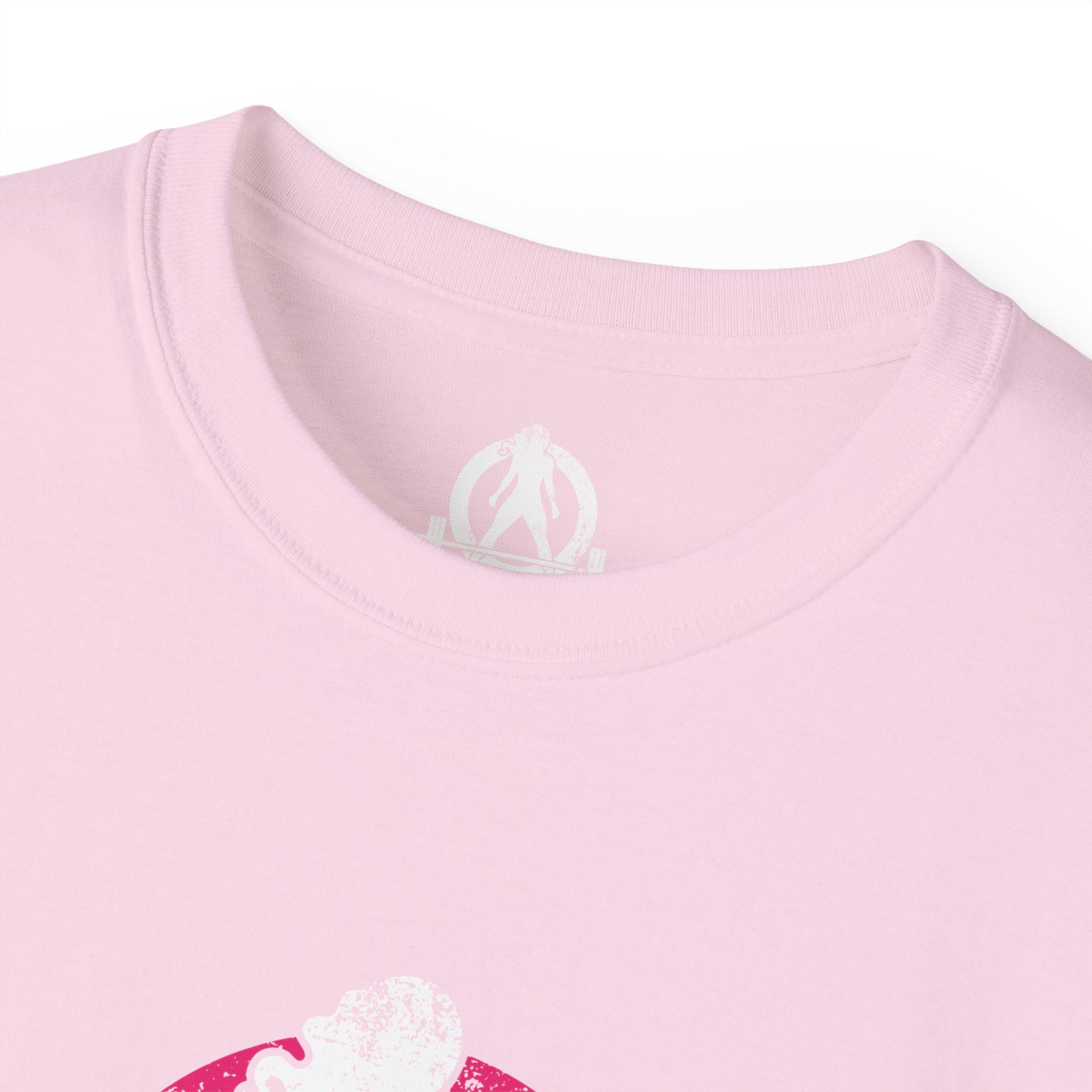 Distressed - Unisex Ultra Cotton Tee - Inverted Color Logo - Plain Back (BEST SELLER)